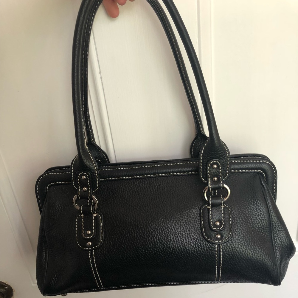 Black Leather Shoulder Bag